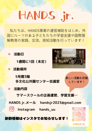 HANDS Jrのビラ