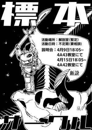 標本サークルのビラ