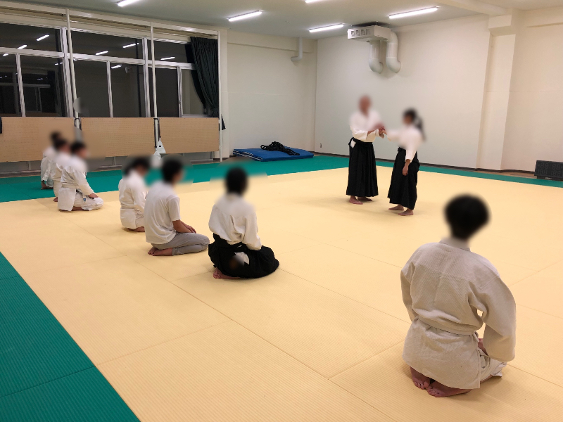 合氣道部の活動の様子