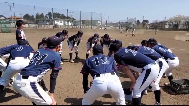 宇都宮大学硬式野球部の活動の様子
