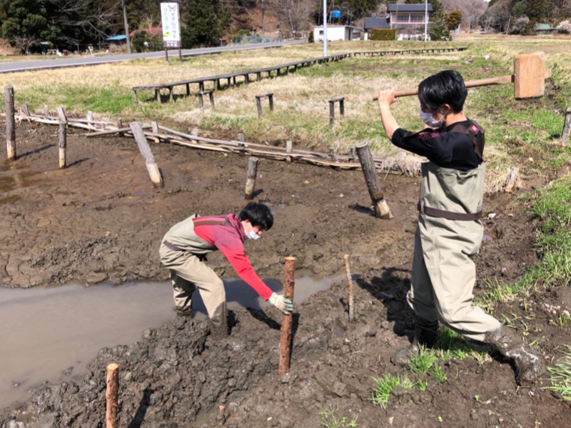 ほんわか里山物語♪～おおぎす自然体験村～の活動の様子