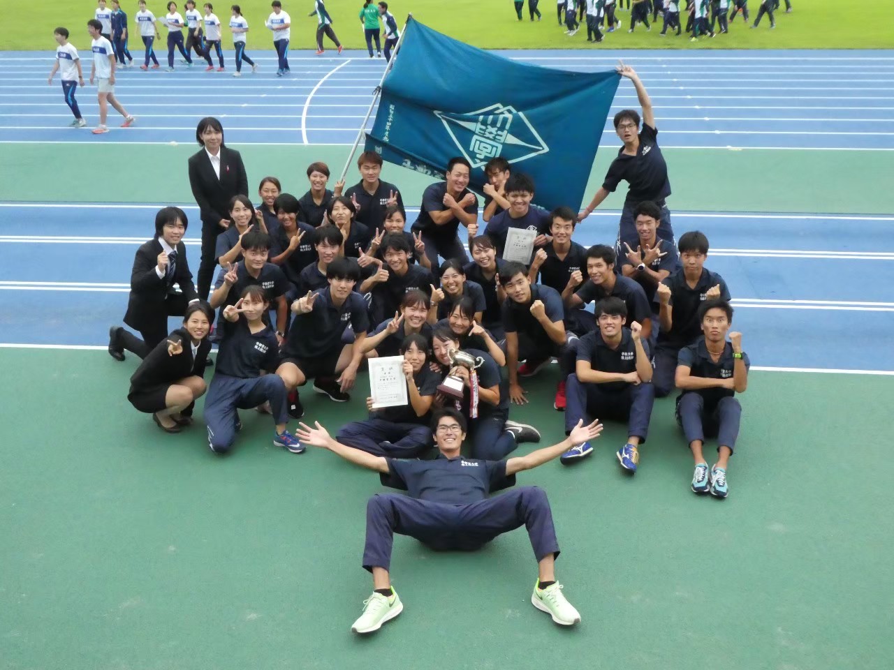陸上競技部の活動の様子