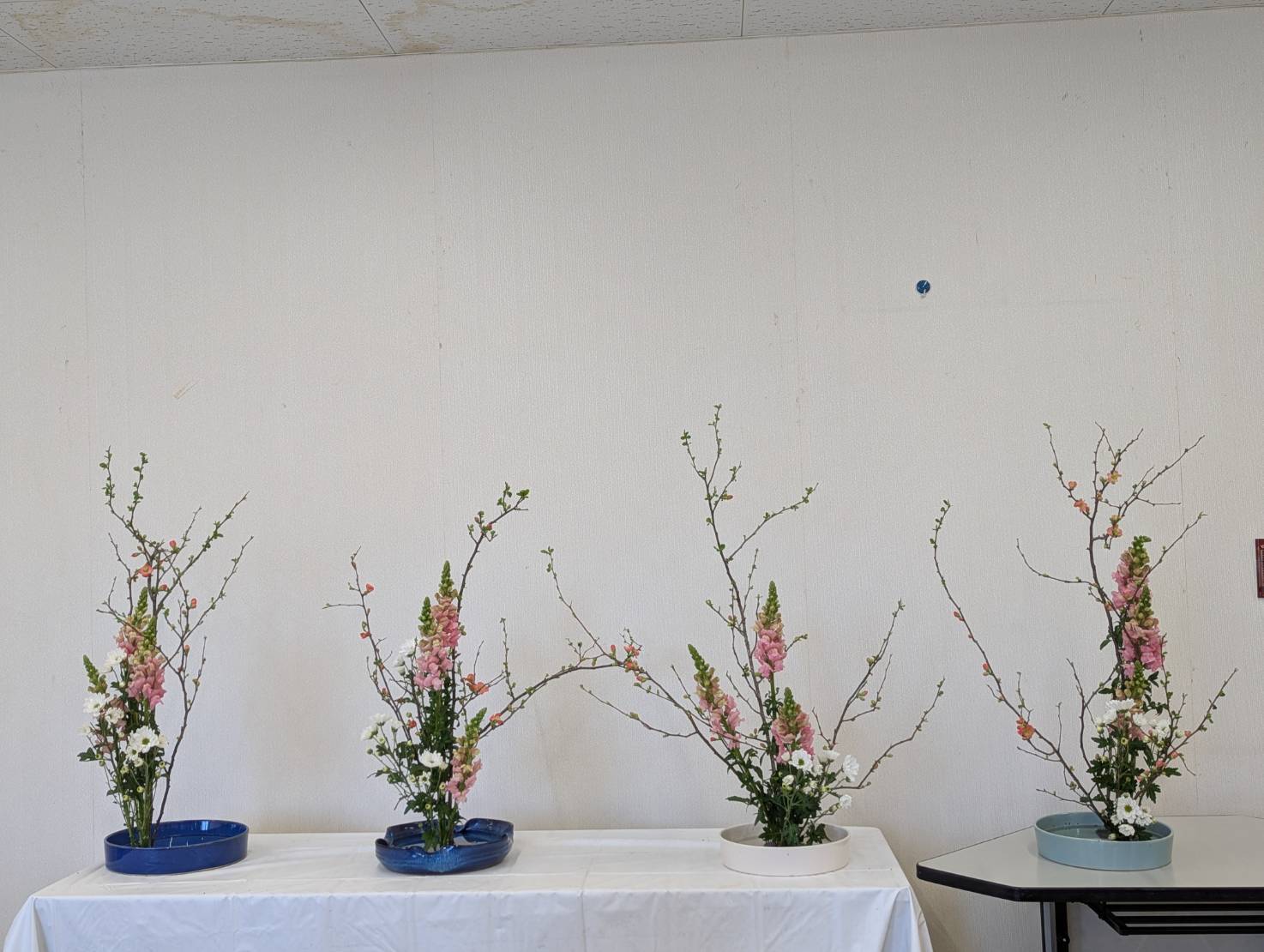 華道部の活動の様子