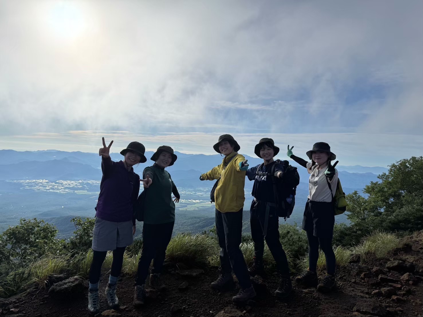 ワンダーフォーゲル部の活動の様子