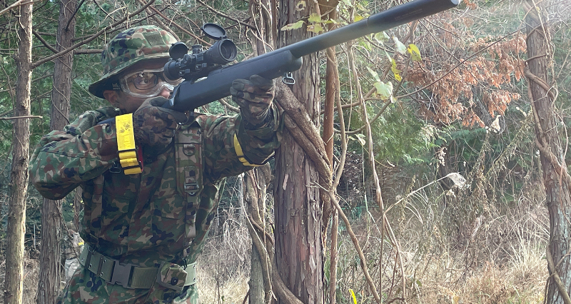 Airsoft&B2i サバイバルゲーム同好会の活動の様子