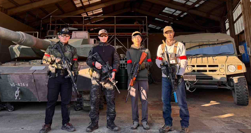 Airsoft&B2i サバイバルゲーム同好会の活動の様子