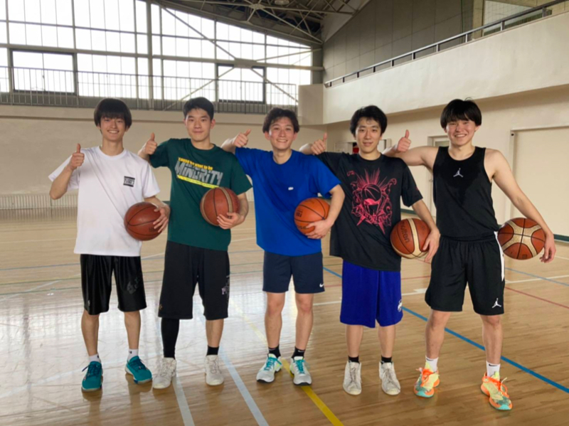男子バスケットボール部の活動の様子