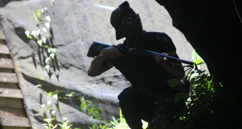 Airsoft&B2i サバイバルゲーム同好会の活動の様子