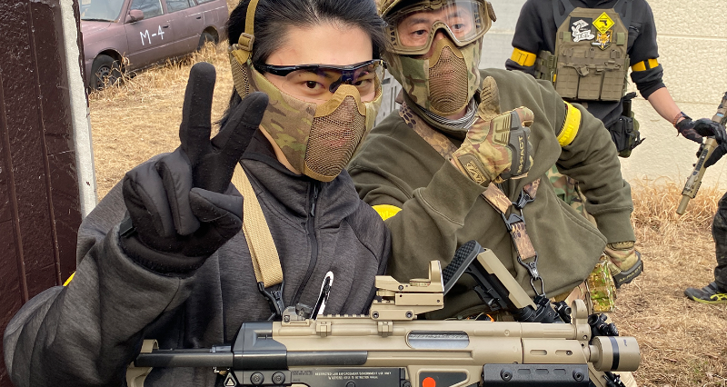 Airsoft&B2i サバイバルゲーム同好会の活動の様子