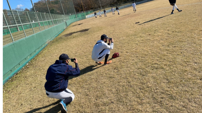 宇都宮大学硬式野球部の活動の様子